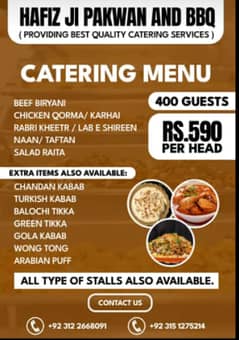 Top Quality Catering Services for Events & Parties Affordable Package
