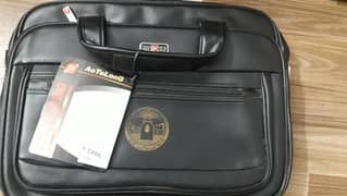 Leather laptop bag