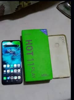 Infinix hot 11 play with box charger for sale 03010118477