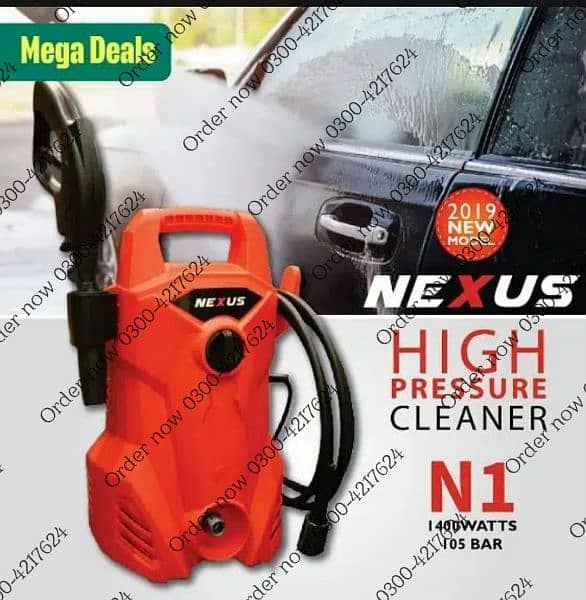 Pure copper Car Washer 2100w 210bar High Pressure with bottle Ac 14