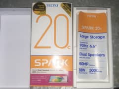 Techno spark 20c just one month used like new
