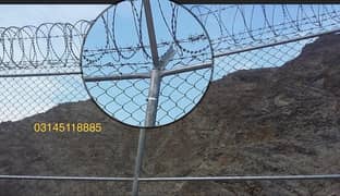 Home Security Chainlink Fence Razor Wire Concertina Barbed wire