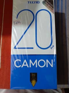Tecno camon 20 pro. . 256GB with 9 months warranty. Box & charger