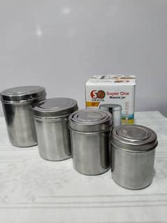 Stainless Steel Spices box 4 Pcs