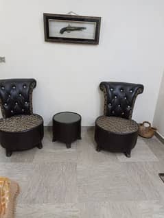 Chairs with coffee table