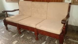 2 sofa set 3 seater and  1 center table, double bad