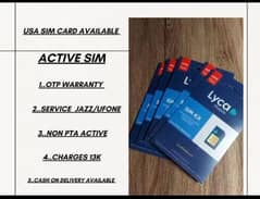 USA SIM card available watsapp number 03086846827