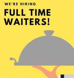 Professional and experienced Waiter required for a restaurant