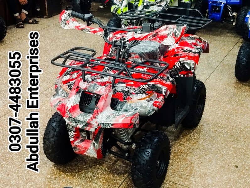 110cc fully  recondition quad bike ATV 4 wheel delivery all Pak. 9