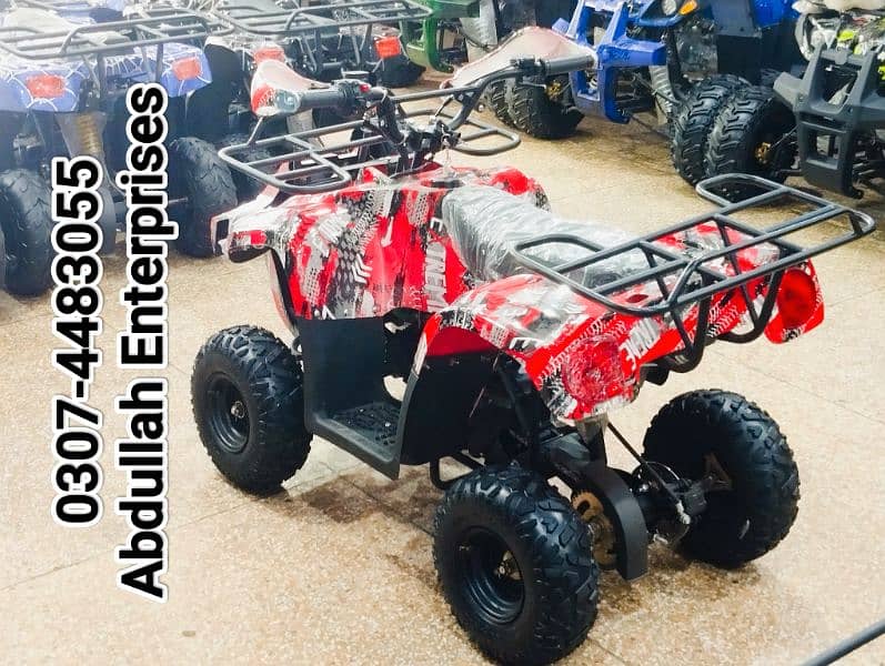 110cc fully  recondition quad bike ATV 4 wheel delivery all Pak. 13