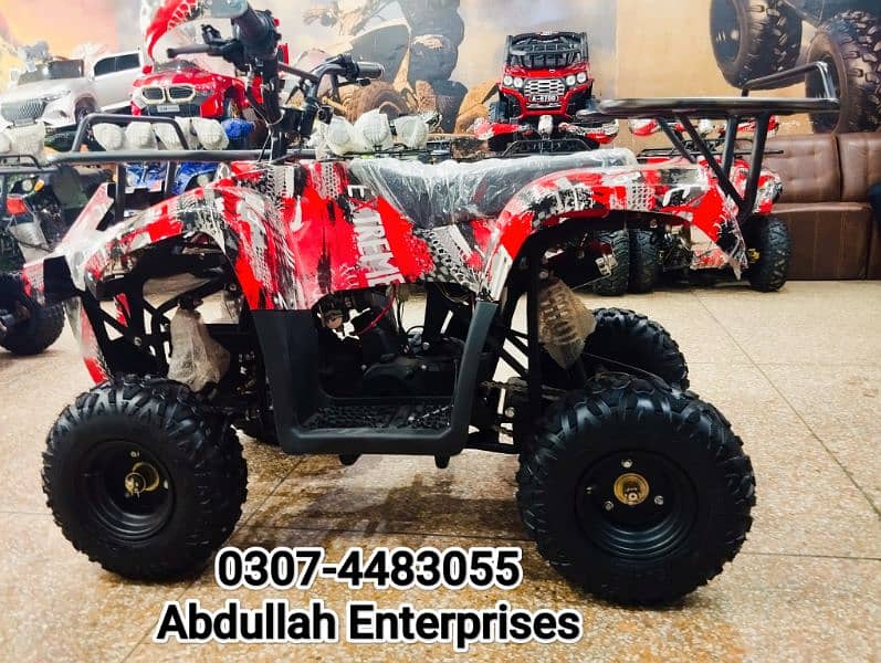 110cc fully  recondition quad bike ATV 4 wheel delivery all Pak. 8