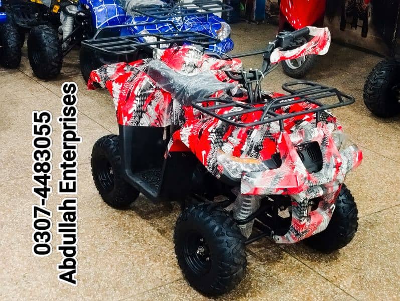 110cc fully  recondition quad bike ATV 4 wheel delivery all Pak. 10