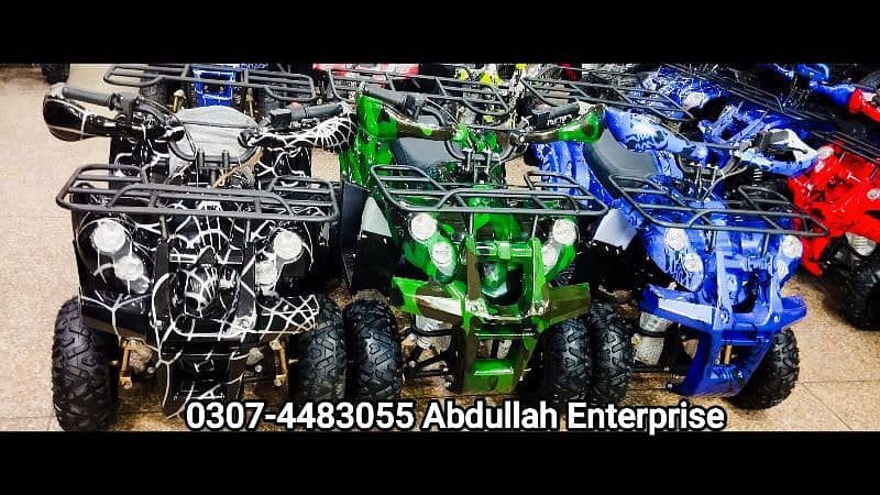 New tyre and parts Quad Jeep atv for sale delivery all Pak 3