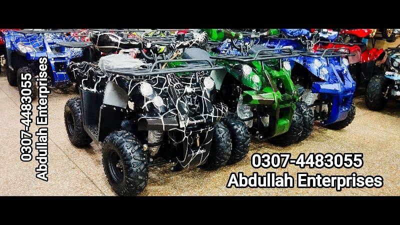 New tyre and parts Quad Jeep atv for sale delivery all Pak 2