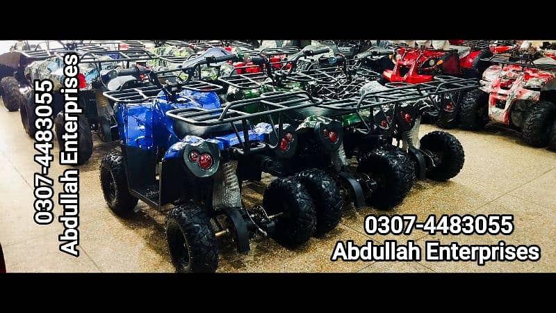 New tyre and parts Quad Jeep atv for sale delivery all Pak 6