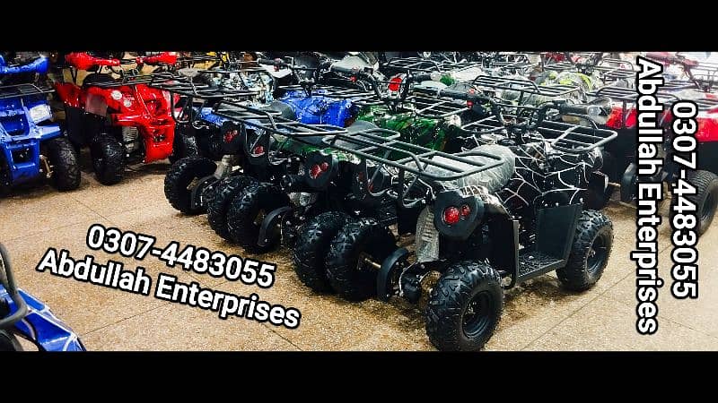 New tyre and parts Quad Jeep atv for sale delivery all Pak 8