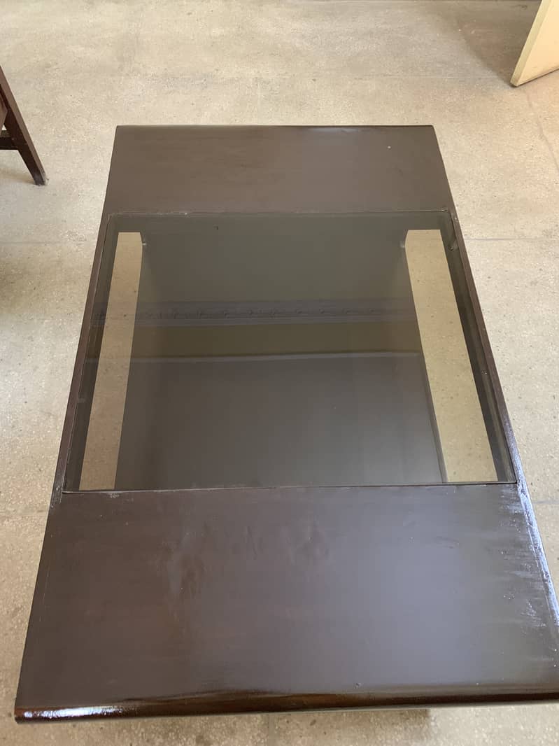 Wooden Table with Mirror 2