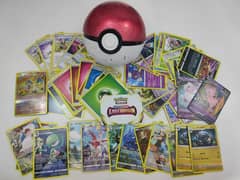 Pokémon cards with tin Pokéball