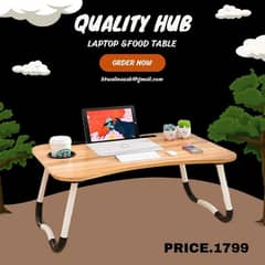 laptop&food table
