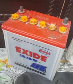 exide bettry with led light charger & fan