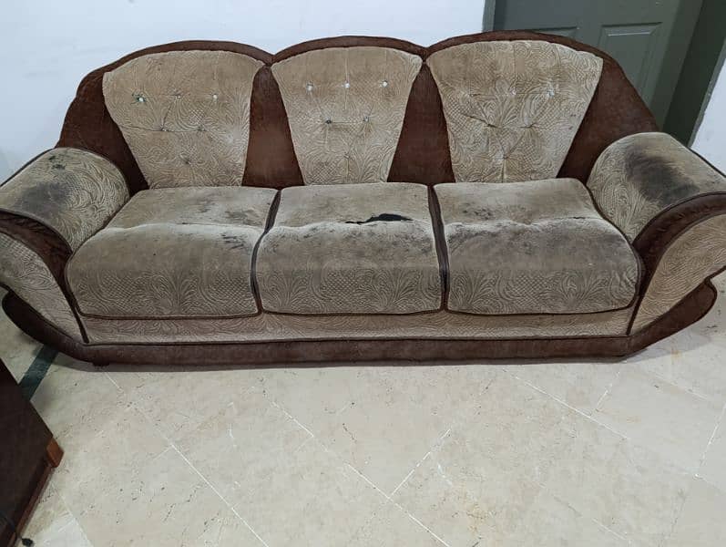 6 Seater Sofa Set Need Poshing Molty Form Seats Custom made 0