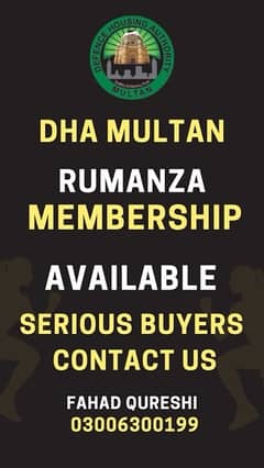 DHA Multan Romanza Member Ship Availble