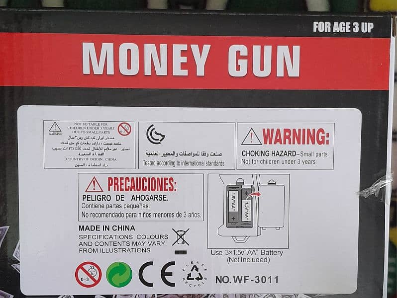 money gun, doller gun, play gun, pyso vali machine 1