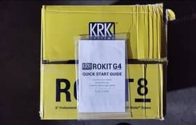 KRK Rokit RP8 G4 Studio Monitors (one Pair only]
