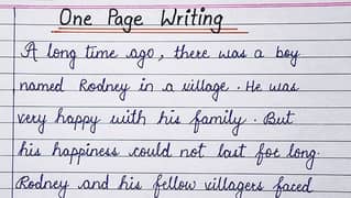 Beautiful and trusted handwriting assignment work