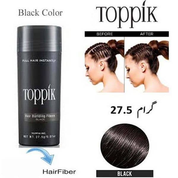 toppik Hair Building Concealer Fibers Black & Dark Brown 03020062817 ...