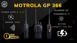 Walkie talkie ,Motorola, kenwood Samsung | Wirless Set |Motrola GP 366