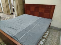 wooden double bed for sale