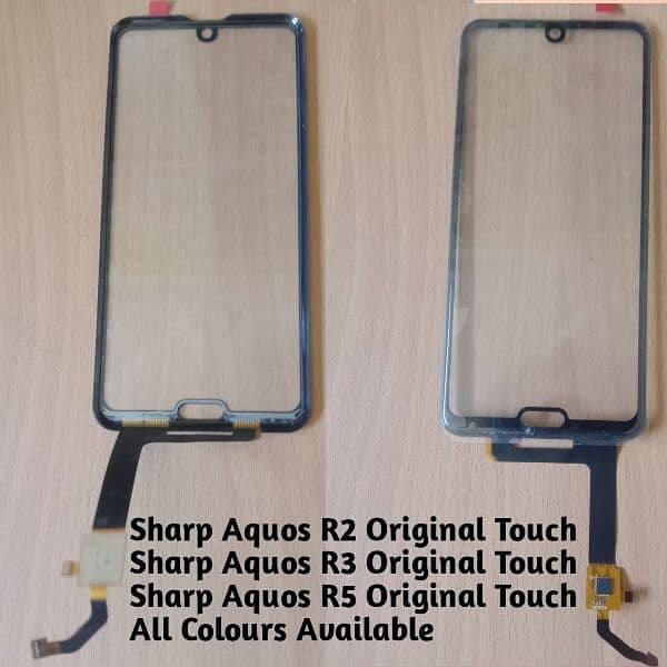 Aquos R2, R3, R5 Front Original Touch OCA Glass Cheap and wholesale 0