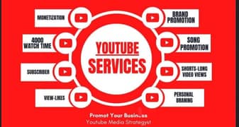 All YouTube service and all social media service available