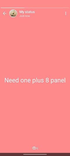 need OnePlus 8 panel