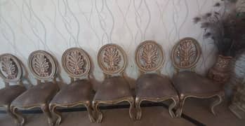 very heavy antique 8  dining chairs for sale