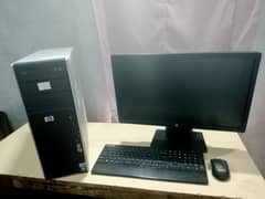HP Z400 workstation with HP LCD and wireless keyboard mouse
