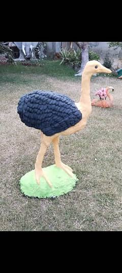 big sculpture of ostrich home decore items