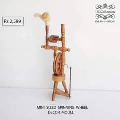 Mini Sized Spinning Wheel Decor Model