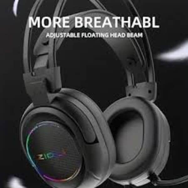 ZIDLI L4 PRO RGB USB Gaming Headset – 7.1 surround sound Headphone 1