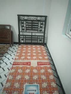 Single Iron Bed With Matress