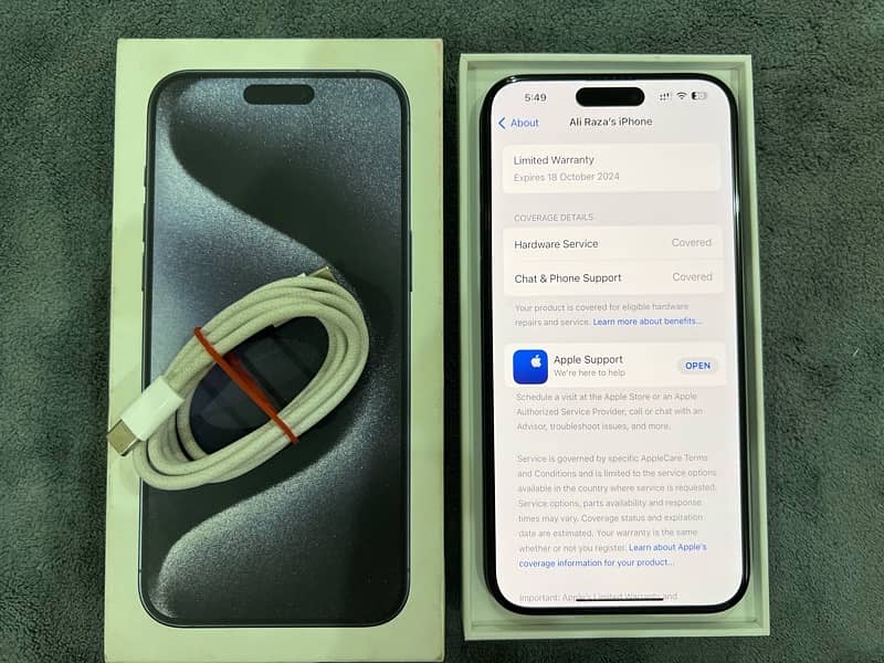 iPhone 15 pro max 256gb PTA approved 8