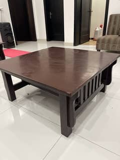 large sized solid wood table (two for sale)