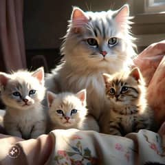 Persian kittens triple coated