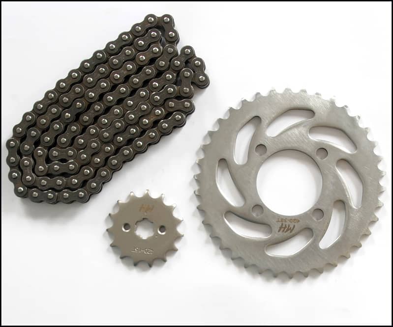 MH Chain & Spocket Kit For Pakistani Bikes(Honda,Suzuki,Yahma) 0