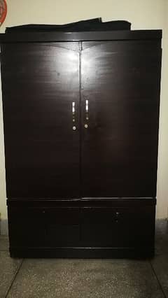 Wooden wardrobe slightly used for 30000