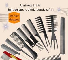 pack of 11 unisex imported comb