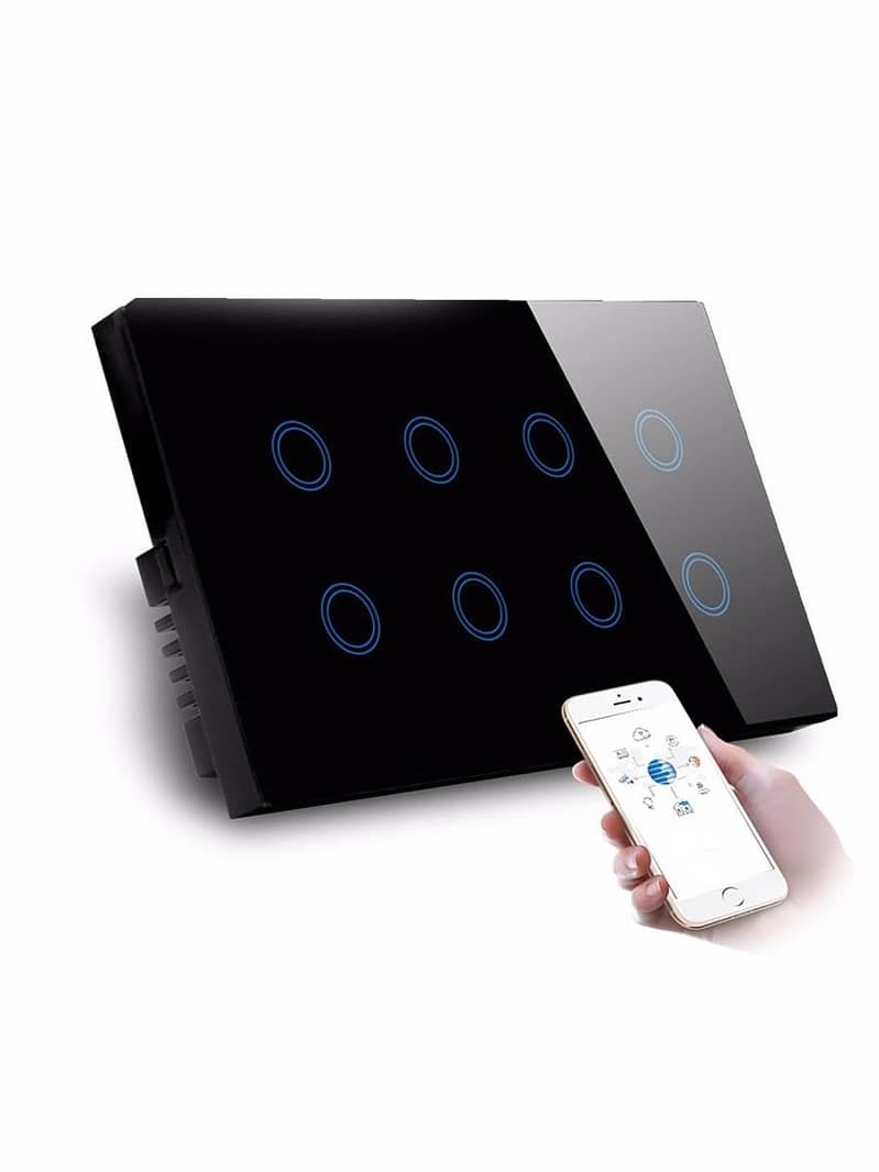 8 GangFan smart wifi touch switch compatible with alexa n google 0