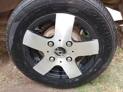 New alloy rims with tyres good condition