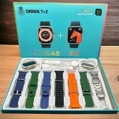 Crown 7+2 Smart Watch|Dual Dail|Ultra 2+Series 9